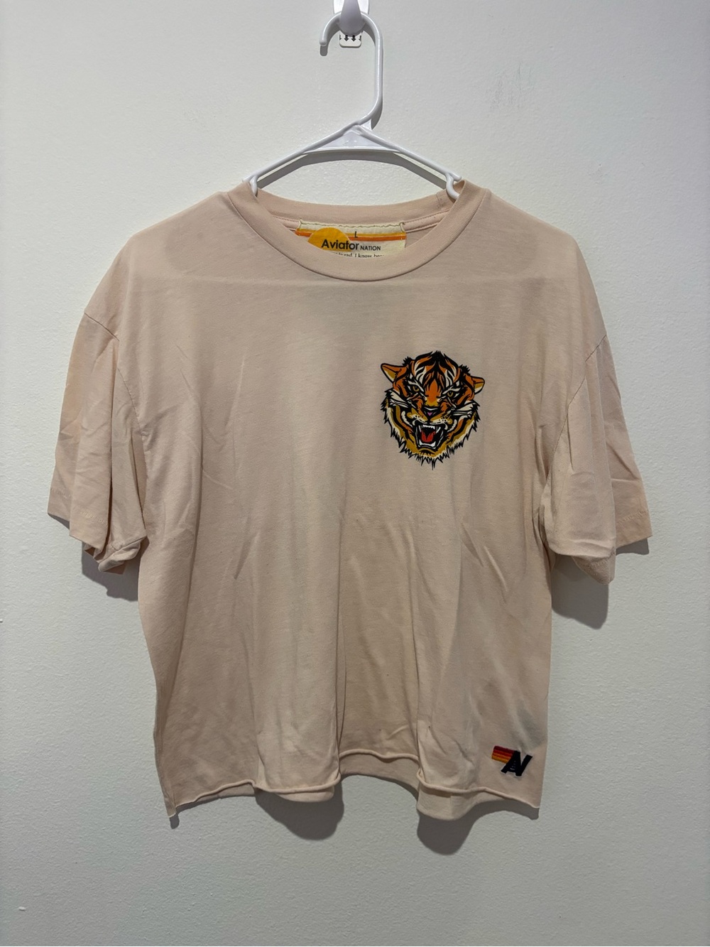 HTF Aviator Nation Tiger Tee Size Large